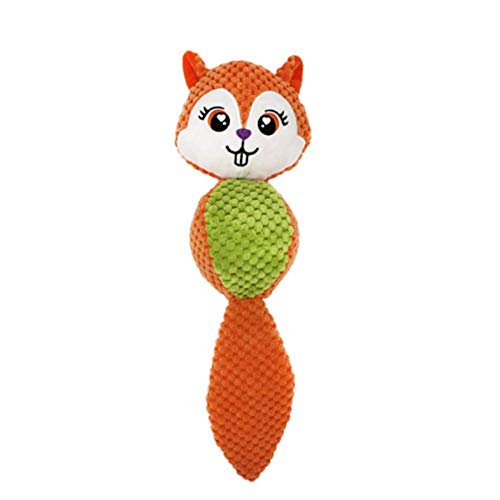 Shulishishop Hunde Kauspielzeug Hunde Plüschspielzeug Hundebiss Spielzeug Haustier interaktives Spielzeug Hundezahnreinigung Spielzeug Pet Play Toy orange von Shulishishop