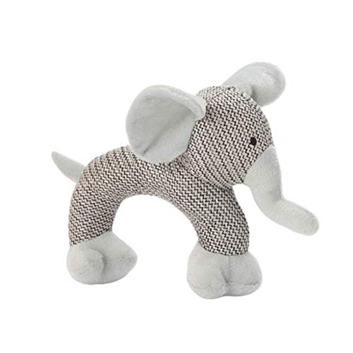 Shulishishop Welpenspielzeug Hund hundespielzeug plüsch robust Katzen Spielzeug Molares Hundespielzeug Hundezähne Spielzeug Welpen Kauspielzeug Elephant von Shulishishop