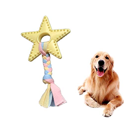 Shulishishop welpenspielzeug Set welpenspielzeug Set Hund Kauen für Hund Welpen kauen Spielzeug Hund kauen Geweih kaut für Hunde Hund kaut barbedstar,Yellow von Shulishishop