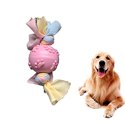 Shulishishop welpenspielzeug Set welpenspielzeug Set Hund Kauen für Hund Welpen kauen Spielzeug Hund kauen Geweih kaut für Hunde Hund kaut bonefootprintball,pink von Shulishishop