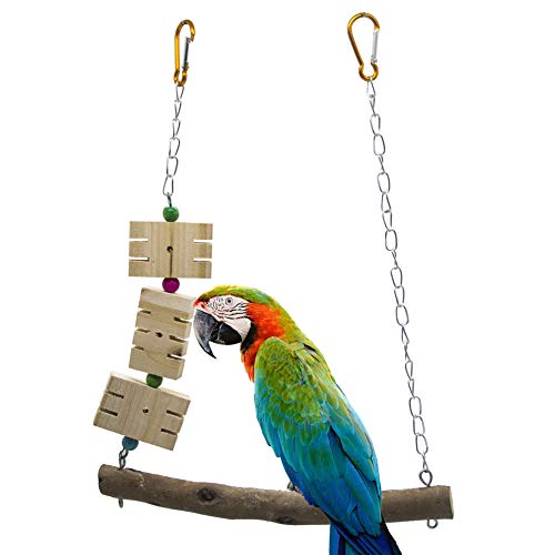 VogelkäFig ZubehöR Wellensittich Spielzeug Papagei Sitzstangen Papagei Spielzeug African Grey Für Papageienvögel Papagei Spielzeug Vogelspielzeug von Shulishishop