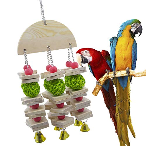 Wellensittich ZubehöR Vogelspielzeug FüR Den KäFig Vogelspielzeug Für Papageienvögel Vogelspielzeug Wellensittich Spielzeug Papagei Sitzstangen von Shulishishop