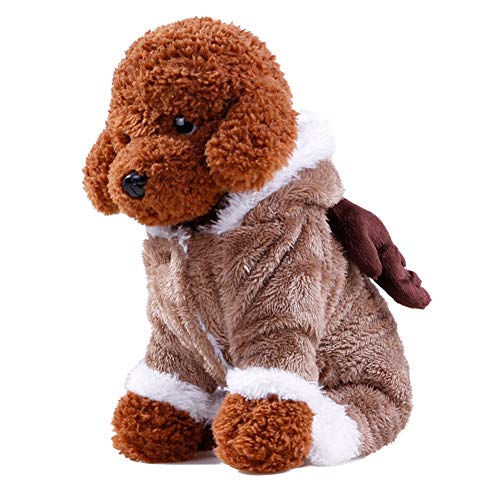 Cartoon Haustier Kostüm Herbst Winter Hunde Kleidung Hund Bekleidung Entzückende Jacke Mantel Haustier Transform Hoodies Dogs Costume (S, Brown Deer) von ShuoBeiter