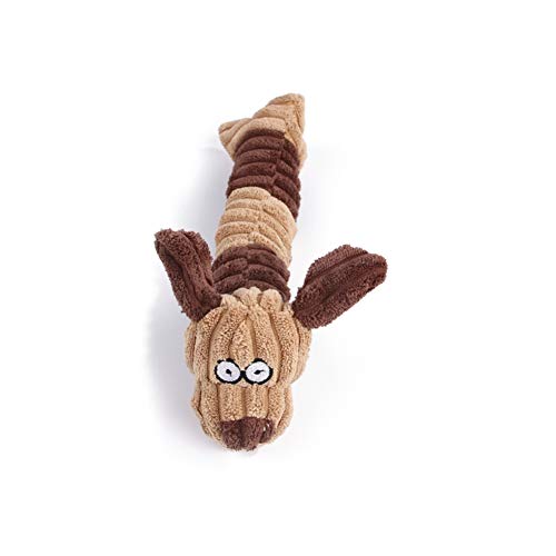 ShuoBeiter Pet Plüsch Vocal Spielzeug Katze Hund Biss Molaren Zahnreinigung Spielzeug Sound Gefüllte Ausbildung Squeak Toys Quietschspielzeug (Brown) von ShuoBeiter