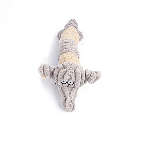 ShuoBeiter Pet Plüsch Vocal Spielzeug Katze Hund Biss Molaren Zahnreinigung Spielzeug Sound Gefüllte Ausbildung Squeak Toys Quietschspielzeug (Gray) von ShuoBeiter