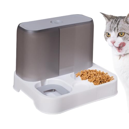 Shurzzesj Automatischer Katzenfutterspender - Futterbehälter Hundefutterspender | Große Kapazität Pet Feeder Wasserspender, Automatischer Hundefutterspender, Futternapf Haustierfutterspender von Shurzzesj