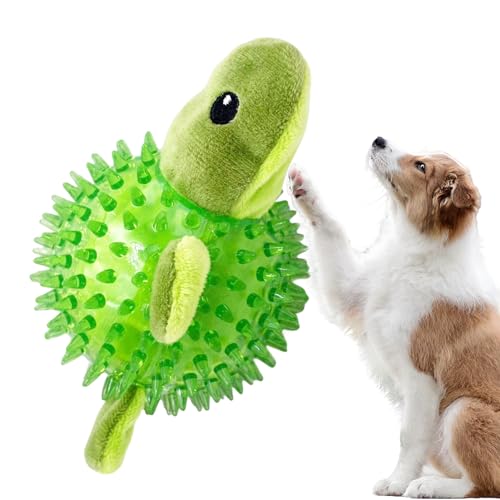 Shurzzesj Hundespielzeug mit Stachelball, quietschendes Hundespielzeug, Bälle für Welpen, Kauspielzeug, stacheliger Ball, schwimmendes Hundespielzeug, Bälle für Welpen, kleine, mittelgroße und große von Shurzzesj