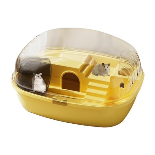 Shurzzesj Jaula Para Hamster- und Rennmauskäfig - Kleintierspaß und interaktiver Hauskäfig | 13,98 x 10,83 x 7,87 Zoll großer Hamsterkäfig, inklusive Laufrad für aktives Spielen von Shurzzesj
