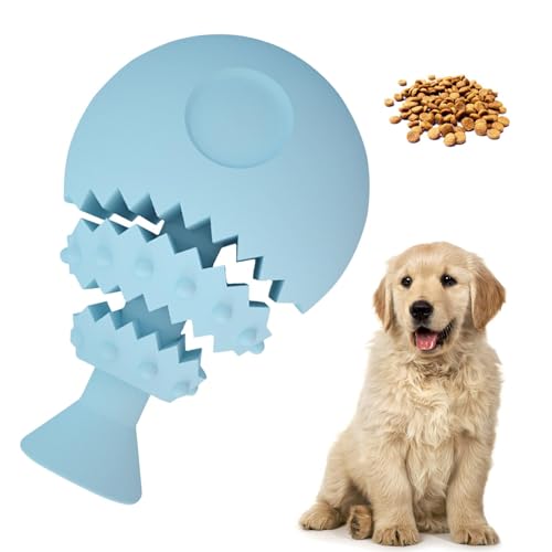 Shurzzesj Leckerli-Spielzeug für Hunde – Fischgräten-unzerstörbares Welpenspielzeug – Hunde-Kauspielzeug für langsames Füttern, interaktives Zahnbürsten-Kauspielzeug für kleine, mittelgroße und große von Shurzzesj