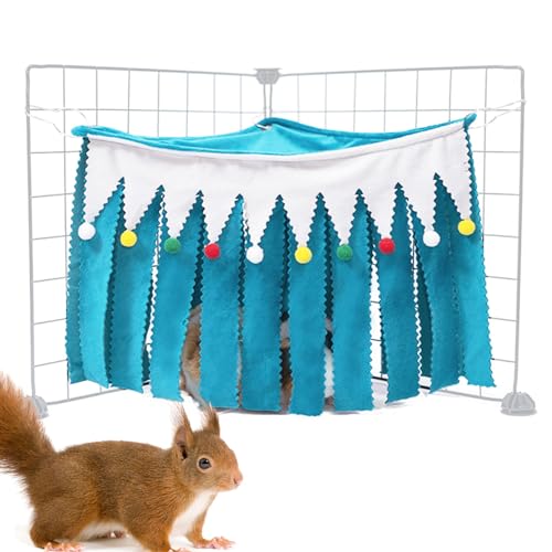 Shurzzesj Meerschweinchen-Versteck | Fleece-Schlafbett, gemütliche Hamster-Hängematte | Meerschweinchen-Käfig-Zubehör, Peekaboo-Spielzeug für fliegende Eichhörnchen, Igel, Rennmäuse, waschbar von Shurzzesj