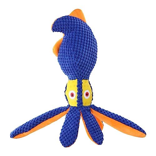 Shurzzesj Pet Octopus Plüschtier | Haustierbedarf Plushie Spielzeug für Katze und Hund | Interaktives Stuffing Hund Plüschtier, Hund Interaktives Zahnen Plüsch Kauspielzeug für Große Hunde und von Shurzzesj