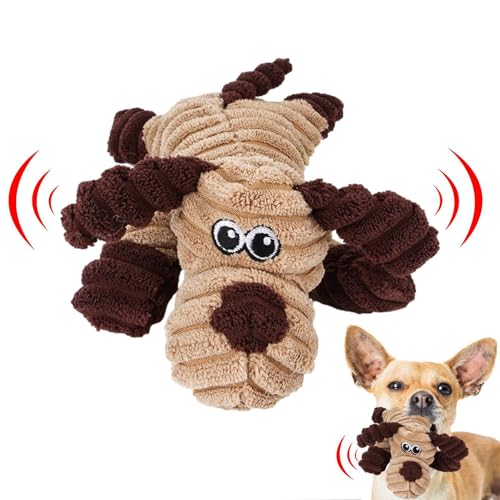 Shurzzesj Quietschendes Haustierspielzeug – Quietschendes Hundekauspielzeug | Cartoon-Plüsch-Hundespielzeug mit Quietschelement, Kauspielzeug für Hunde von Shurzzesj