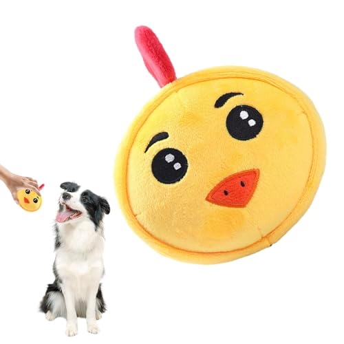 Shurzzesj Quietschendes Spielzeug für Welpen, Plüsch-Hundespielzeug, weiches Tierkauen für Mundpflege, Hunde-Sound-Spielzeug für Welpen, kleine, mittelgroße und große Hunde von Shurzzesj