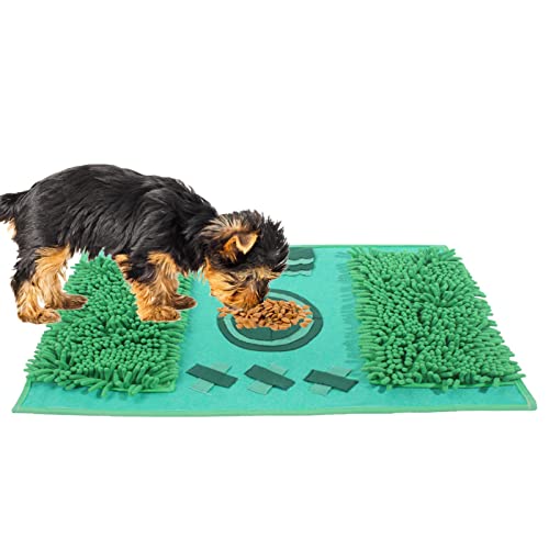 Shurzzesj Schnüffelmatte für Hunde, Schnüffelmatte für Hunde | Interaktive, rutschfeste Schnüffelmatte aus Flanell,Multifunktionales, faltbares Geruchstrainingszubehör, tragbare Hundeleckerlimatte für von Shurzzesj