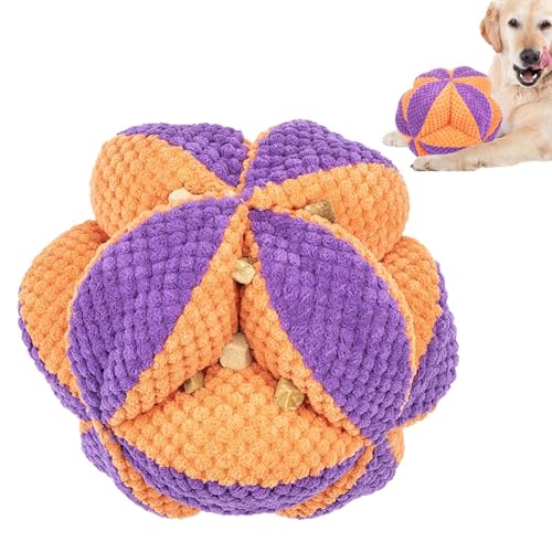 Shurzzesj Schnüffelspielzeug für Hunde, interaktiver Leckerli-Ball, Hunde-Puzzle-Spielzeug, bissfestes Futterspielzeug, langsames Füttern, Leckerli-Ball für kleine und mittelgroße Hunde von Shurzzesj