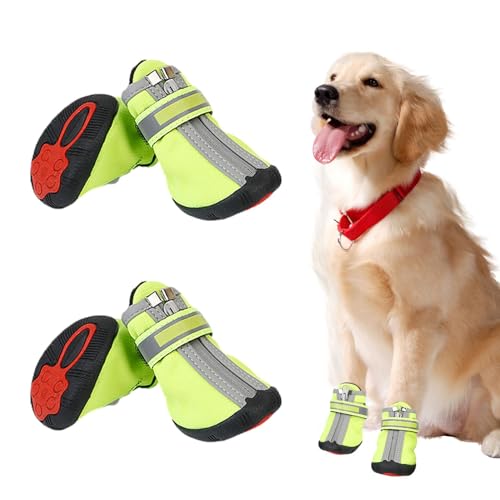 Shxupjn Haustier-Stiefel für Hunde, weiche Hundepfoten-Schuhe, wasserdichte Schuhe, Haustierbedarf, Bodensocken für Ausflüge, Camping, Wandern, Spazierengehen von Shxupjn