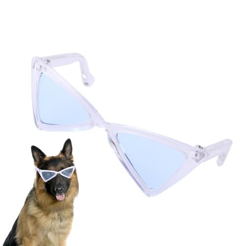 Shxupjn Hunde-Sonnenbrillenkostüm – Retro-Dreiecksbrille, modisches Haustierzubehör, leichte Cosplay-Brille für den Alltag, Partys, Zeremonien von Shxupjn