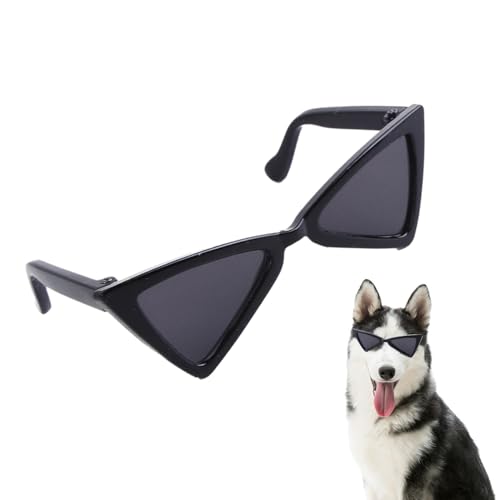 Shxupjn Katzen-Sonnenbrille, Retro-Dreiecksbrille für Haustiere, modisches Haustierzubehör, leichte Cosplay-Brille für den täglichen Gebrauch, Partys, Zeremonien von Shxupjn