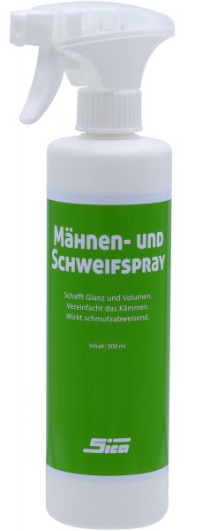 SICA Mähnen- und Schweifspray 500ml, Pumpspray, für Mähne und Schwe... von Sica