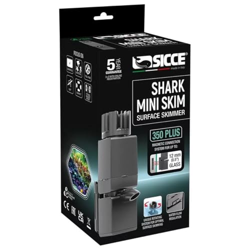 Sicce Shark Mini Skim 350 Plus Oberflächenschaum für Meerwasseraquarium von Sicce