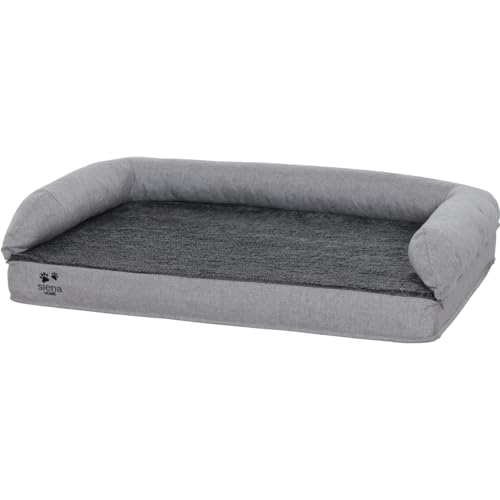 Siena Home CHIASA Hundebett Silber L Bezug aus 100% Polypropylen, Dessin 200, Farbe Silber von Siena Home