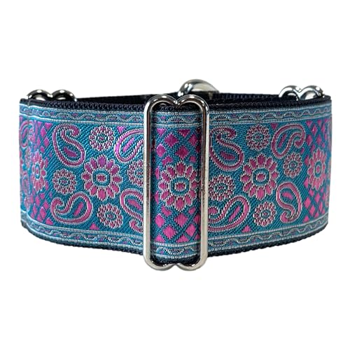 Martingale Hundehalsband für Windhunde, Saluki, Whippet und andere Rassen mit ähnlichem Hals, 5,1 cm breit (M 27,9 cm - 35,6 cm) von SightHound Gang