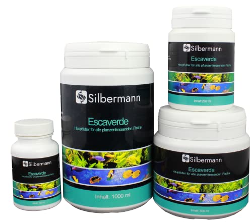 Silbermann Escaverde - Hauptfutter für alle pflanzenfressenden Meer- und Süwasserfische (250 ml) von Silbermann