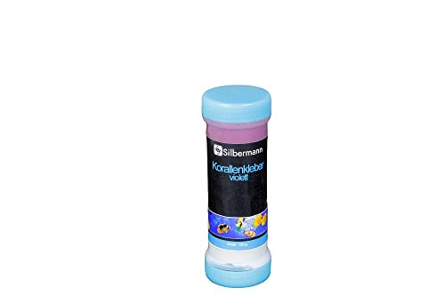 Silbermann Korallenkleber violett - epoxidfreier Zwei-Komponenten Ablegerkleber klebt Korallen auch unter Wasser (120 g) von Silbermann