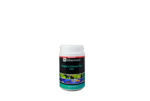 Silbermann Scaper's Cement Plus, Aquarienzement, Aquarienmörtel, Größen (1200 g, weiß) von Silbermann