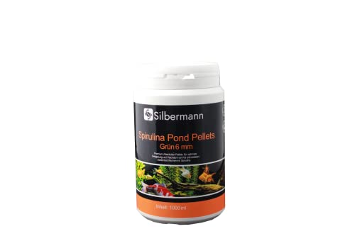 Silbermann Teichfutter Pellets - schwimmendes Hauptfutter für Teichfische (1000 ml, grün 6 mm) von Silbermann