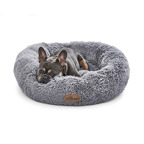 Silentnight Donut Beruhigendes Hundebett – Beruhigendes Hundebett für Hunde und Katzen, Haustierbett, Angstlinderung, weiches, flauschiges Donut-Kissen, leicht zu reinigen, maschinenwaschbar, von Silentnight