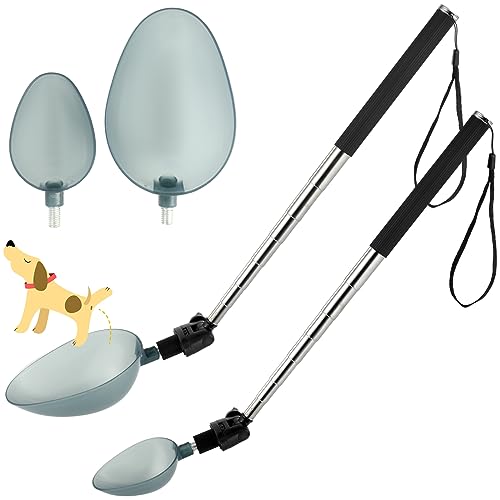 Silkfly 2 Set Hund Katze Urin Sammler Teleskop Hund Urin Catcher Hund Pee Catcher Ausziehbar auf 106.7 cm Urin Auffangbehälter zum Sammeln für Hunde Katze Urin Test von Silkfly