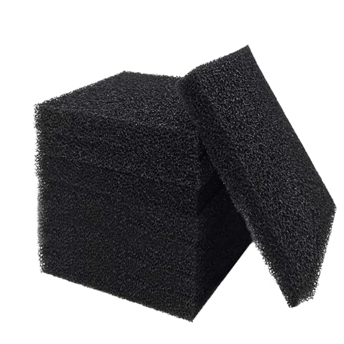 8 Stück Aquarium Filterschwamm, Aquarium-Filter Schwamm, Aquarium Schwämme, Hochdichte Biochemische Baumwolle für Süß- und Meerwasseraquarien, 95x95x25mm-10PPI, Aquarium Passend von Silkwish