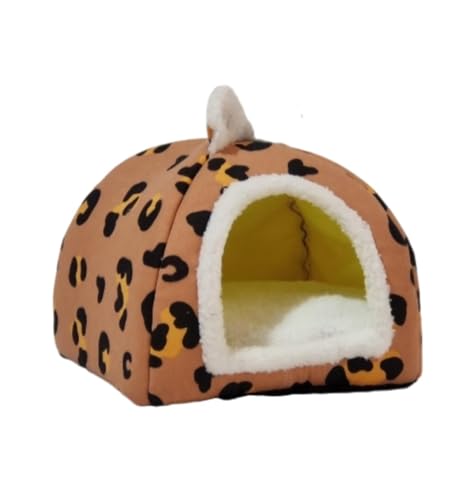 Hundehütte für den Innenbereich, faltbares weiches Zwingerbett, warmes Katzennest, Welpenhöhle mit Kissen für kleine, mittelgroße und große Hunde und Katzen,B-44 * 44 * 36cm von SilteD