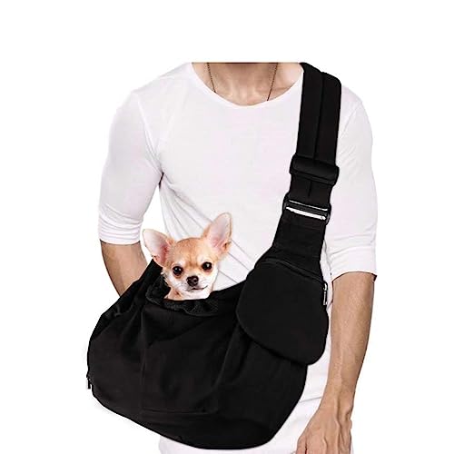 Schultertragetasche für Haustiere, Hunde, Schultertasche, atmungsaktiv, mit Druckknopf, Brusttasche für Welpen, Winddicht, Spaziertasche für Katzen, Zubehör, Tragetasche für kleine Haustiere, von SilteD