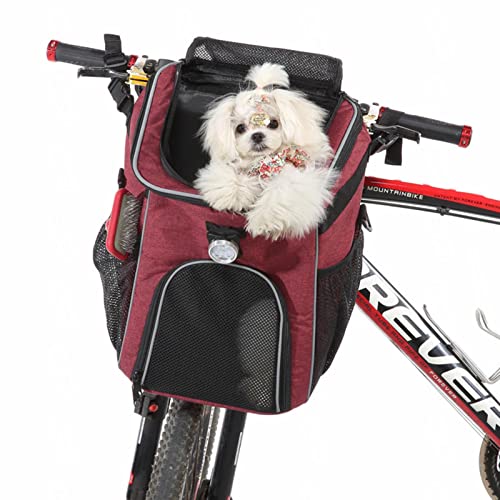 SilteD Fahrradkorb für Hunde, erweiterbar, weich, für Haustiere, Rucksack für Hunde und Katzen - 30x30x37cm Hunderucksack Katzenrucksack - Transporttasche Transportrucksack,A von SilteD