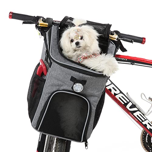 SilteD Fahrradkorb für Hunde, erweiterbar, weich, für Haustiere, Rucksack für Hunde und Katzen - 30x30x37cm Hunderucksack Katzenrucksack - Transporttasche Transportrucksack,B von SilteD