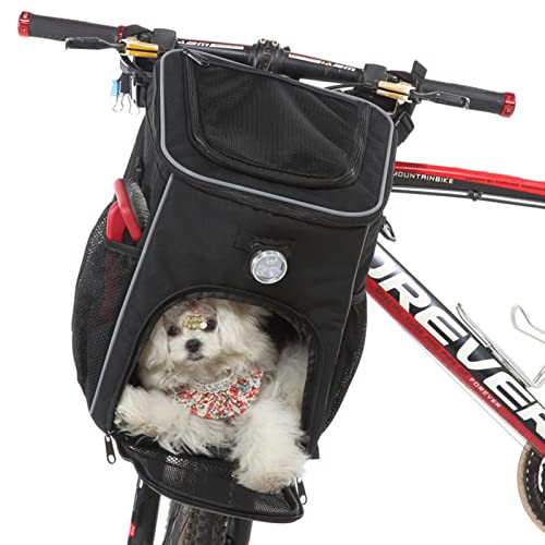 SilteD Fahrradkorb für Hunde, erweiterbar, weich, für Haustiere, Rucksack für Hunde und Katzen - 30x30x37cm Hunderucksack Katzenrucksack - Transporttasche Transportrucksack,C von SilteD