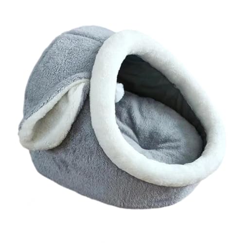 SilteD Gemütliches Plüsch-Katzenbett, süße Laternenform, abnehmbare, waschbare Matte, halbgeschlossenes Katzennest für den Innenbereich für Kätzchen, Welpen und Kaninchen, rutschfeste und wasserdichte von SilteD