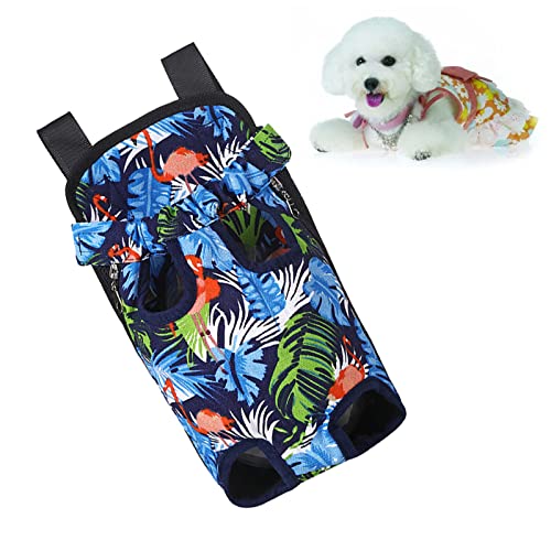 SilteD Haustier-Rucksack für Hunde und Katzen, Tragetasche vorne für mittelgroße und kleine Hunde, Hundetragetasche hinten auf der Brust, verstellbare Beine, Reisetasche für Haustiere, tragbarer von SilteD