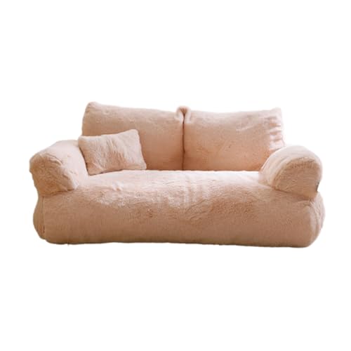 SilteD Hundebett Prinzessin Welpenbett für kleine Hunde Weiches Katzensofa Waschbare Kätzchenbetten für Indoor-Kätzchen Atmungsaktives Hundebett für Mädchen Rutschfestes Katzenbett,A-55 * 38 * 18cm von SilteD