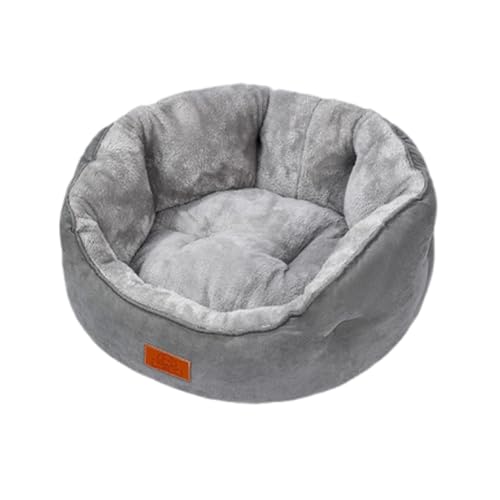 SilteD Katzenbett für Hauskatzen, Höhlenbett für mittelgroße und große Katzen, maschinenwaschbare, rutschfeste Unterseite, ultraweiches Plüschkissen, C-42 * 52 * 20 cm von SilteD