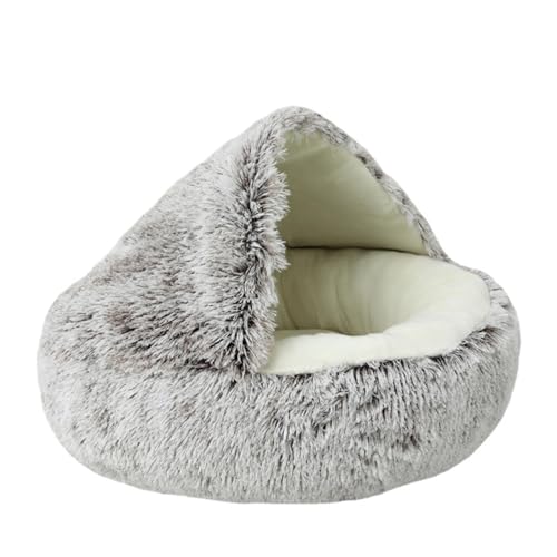 SilteD Katzenbetten Katzenbett Haustierbett für Hauskatzen Großes Höhlenhundebett Waschbares rutschfestes Katzennest-Pod Winddichtes Katzennestbett,H-40CM von SilteD