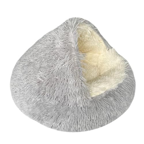 SilteD Katzenbetten Katzenbett Haustierbett für Hauskatzen Großes Höhlenhundebett Waschbares rutschfestes Katzennest-Pod Winddichtes Katzennestbett,L-40CM von SilteD