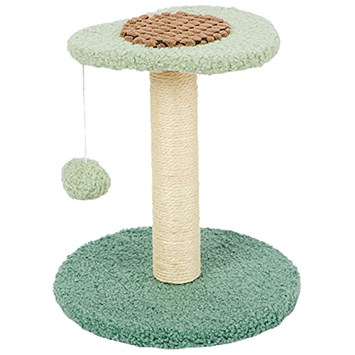 Katzenkratzbaum Kleine Exquisite Holz-Kratzbaum-Sisal-Kratzer mit Frühlingsball Interaktives Spielzeug Katzen Kratzbaum Klein mit Katzenspielzeug,Anwalt 1,26 * 35 cm von SimidunEUR