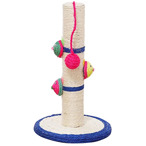 Kratzbaum für Katzen, Kratzstamm, Kratzsäule für Katzen, freistehend, Kratzstange mit Sisalstamm & Spielball,Clown,41 * 24 * 7 cm von SimidunEUR