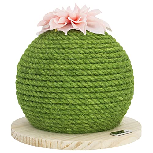 Kratzbaum für Katzen, Sisal mit Katzenspielzeug Kratzen Katzenkratzbaum Kratzsäule Kratzpsäulen Kätzchen Kleine Scratcher Plüschstange mit fußförmiger Basis für Entspannung und Schlaf der Katze,Farbe 6,24*24 CM von SimidunEUR