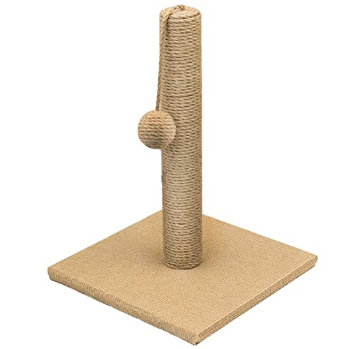 Kratzbaum für Katzen, Sisal mit Katzenspielzeug Kratzen Katzenkratzbaum Kratzsäule Kratzpsäulen Kätzchen Kleine Scratcher Plüschstange mit fußförmiger Basis für Entspannung und Schlaf der Katze,Farbe 3,30*40 CM von SimidunEUR