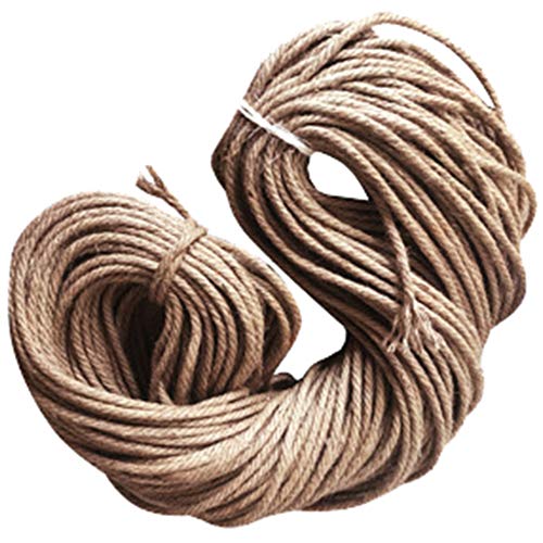 SimidunEUR Hanfseil,Jute Seil,Natürliche Hanfschnur Seile für Kratzbaum, Dicke und Starke Jutekordel Schärpe, Mehrzweck Utility Hanf Twine Seil,Juteseil,ø 10 mm/Länge 35 cm von SimidunEUR