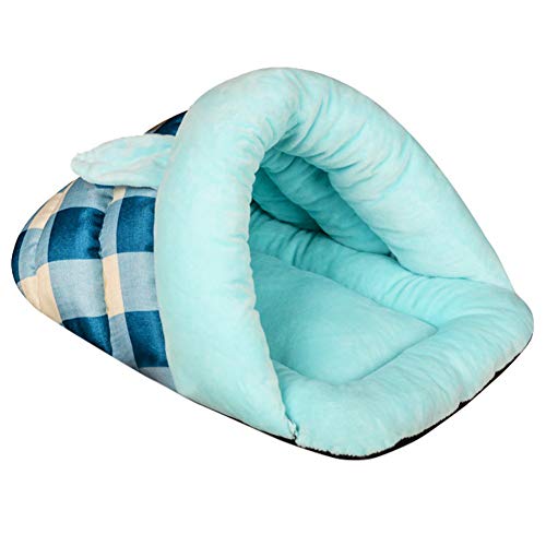 SimidunEUR Katzenkorb Hundebett Tierbett Katzenbett Hundesofa Katzensofa Kissen Flauschig Waschbar für Katzen Hunde，Blau,S (46 * 32 * 26CM) von SimidunEUR